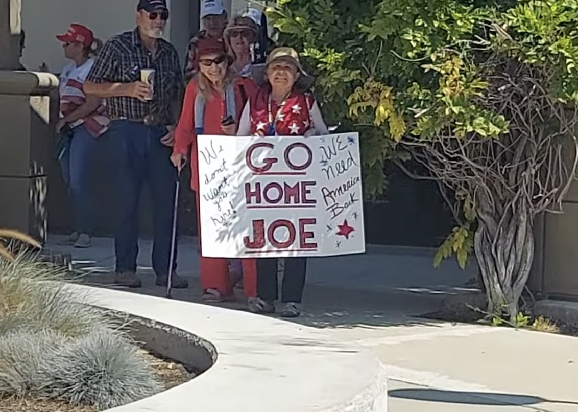 No to Joe!  Santa Ynez New California Trump Train Protest Says NO! to Joe Bidden in Santa Barbara County.